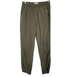 MARINE LAYER Pants Womens XS Dusty Olive Green Allison Pants Tencel Pull‎ On